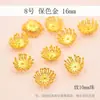 Corazón de flor y estambre resistentes al color microincrustados con circonita hilo de seda aterciopelada enrollado estilo antiguo Yongshun materiales de accesorios para palillos de pelo DIY