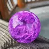 Atacado Bola de Gelo Rachado de Cristal Bola Sólida de Vidro Fonte de Rocha Água Corrente Fluxo Rachado Acessórios de Artesanato para Bonsai Enfeites de Joias