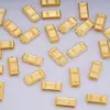 Lingotes Plásticos Banhados a Ouro, Barras de Ouro, Tigelas de Tesouro, Enchimentos para Potes de Arroz, Tijolos de Ouro Atrativos de Riqueza, Ornamentos de Ouro Imitação