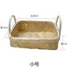 Cesta Portátil de Lascas de Madeira de Tronco para Venda por Atacado Cesta para Armazenamento de Frutas Cesta para Miudezas Floricultura Cesta para Flores Embalagem Cesta Grande