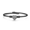 Más Vendido en Stock: Pulsera en Forma de Corazón, Pulsera Trenzada de Acero Inoxidable con Cable, Pulsera de Acero de Titanio con Corazón, Pulsera de Oro Rosa
