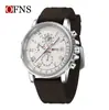 OFNS Venta Caliente Reloj de Cuarzo para Hombre de Negocios Casual con Tres Ojos y Seis Manecillas Multifuncional Impermeable con Calendario