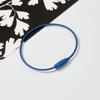 Creativo DIY hecho a mano llavero anillo pintura de color anillo de alambre de acero inoxidable cadena anillo etiqueta hebilla colgante de mochila