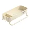 Estante de Almacenamiento para Fregadero de Cocina Sin Perforaciones con Gancho Estante de Almacenamiento para Drenaje de Cocina Estante para Esponjas y Mascarillas Montado en Pared