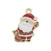 Mix 56 Gota de Natal Óleo Liga DIY Jóias Acessórios Papai Noel Boneco de Neve Sino Alce Pulseira Pingente