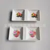 Vajilla de Melamina Plato Melin Calcomanía Blanca Plato de Dos Compartimentos Plato de Plástico de Doble Compartimento Plato Rectangular de Doble Compartimento Comercio Exterior