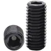 Tornillos de máquina de cabeza plana grado 8.8, tornillos sin cabeza con hexágono interior, tornillos de fijación de posicionamiento, tornillos de tope, M3 M4 M5 M6