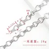 Cadena de Hueso de Serpiente de Doble Gancho, Cadena Decorativa Ligera de Aluminio, Cadena para Lámpara de Araña, Cadena para Cortina de Cuentas, Cadena para Cortina de Puerta Divisoria de Sala de Estar