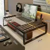 Soporte para monitor de computadora, soporte de enfriamiento para laptop, base para pantalla de escritorio, organizador de escritorio
