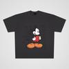 Camiseta Informal de Algodón Puro Pesado Pintada a Mano de Mickey Street, Oversize, Talla Grande, Manga Corta, para Hombres y Mujeres, Parejas, Moderna