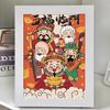 Pintura Diamante Deus da Riqueza Estilo Chinês Pintura Decorativa Adesivo Diamante Feito à Mão Kit de Material DIY Infantil com Moldura de Foto Atacado