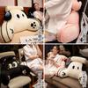 Almohada Lumbar de Panda de Dibujos Animados para Conducir, Cojín para Sofá, Cojín de Asiento Suave Lindo de Panda de Dibujos Animados, Cojín para Lectura Sedentaria
