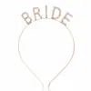 Moda Europea y Americana Diadema de Aleación con Letras de Pedrería Bride to Be Accesorios para el Cabello de Fiesta de Bodas Diadema Venta al por Mayor
