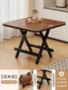 Mesa Plegable, Mesa Pequeña Portátil para Apartamentos de Alquiler, Mesa de Comedor para el Hogar, Mesa Cuadrada, Mesa Pequeña para Montar Puestos