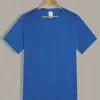 Camiseta Básica Casual Lisa de Algodón Suave para Hombre con Cuello Redondo y Manga Corta