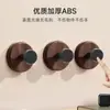 Gancho de Puxador com Textura de Madeira de Nogueira Gancho de Porta Atrás da Porta Banheiro Cozinha Rack de Armazenamento Montado na Parede Gancho de Casaco Sem Furar Cabide