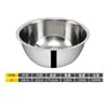 Bacia de Aço Inoxidável com Balança Bacia para Salada Bacia para Mistura Conjunto de Cinco Peças Pote Espessado para Temperos Cantina para Macarrão Bacia para Sopa Bacia para Legumes