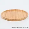 Bandeja Doméstica de Bambu, Bandeja Redonda para Xícara de Chá Estilo Japonês, Bandeja de Churrasco, Bandeja de Madeira Maciça para Frutas e Lanches, Bandeja de Jantar Comercial, Bandeja de Bambu