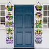 Máscara Decoración Fiesta Mardi Gras Colgante de Puerta Colgante de Puerta Principal Mardi Gras Suministros de Decoración Festiva Mardi Gras