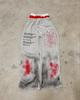Pantalones de Pierna Ancha Falsos de Dos Piezas de la Nueva Serie Trendy 'Spray-Painted' para Adolescentes y Parejas Hip-Hop Pantalones de Doble Capa Venta al por Mayor