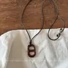 Colar com Pingente de Cachorrinho Maçã Estilo Infantil Adequado para o Verão, Corrente Longa de Suéter Trançado Dopamina Fofa para Mulheres