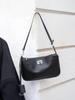 Bolso de mujer de piel de vaca auténtica de primera capa, bolso de mano bajo el brazo con cierre, pequeño bolso cuadrado, bolso de moto, bolso baguette, bolso de hombro, bolso cruzado