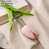 Mini Tulipa Flores Artificiais Transfronteiriças Amazon Wish Decorações de Casamento Estilo Ins Fabricante de Flores Artificiais Rosa