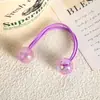 Accesorio de doble goma para el pelo de princesa con cuentas pop estilo coreano para niños, adorno para el pelo para niñas, accesorio para la cabeza de estudiante, banda elástica linda