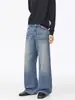Ropa para Hombre LKTM Jeans Acampanados Lavado Azul Retro Americano para Hombres y Mujeres, Marca de Tendencia con un Efecto Adelgazante de Gama Alta