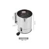 Colador de Harina de Acero Inoxidable de Manivela Boca Plana Colador de Polvo Cocina Horneado Colador de Azúcar Filtro de Harina Doméstico Colador de Malla en stock