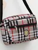 Bolsa de lona de grande capacidade, bolsa leve para mães de meia-idade e idosas, bolsa de ombro grande de tecido Oxford de nylon estampado, bolsa transversal para mulheres