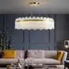 Lámpara de Sala de Estar Atmosférica Estilo Wabi-Sabi Isla Brumosa Lámpara Colgante Artística de Diseñador para Dormitorio Concha de Crema Francesa Sin Hierro