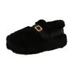 Nuevo Estilo de Zapatos Que No Cansan, Adelgazantes y Modernos, Marrón, Negro, Beige, Piel de Vaca de Primera Capa Goma, Tacones de Cuña Femeninos