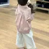 Conjunto de Camisa para Niñas 2026 Primavera Nuevo Color Sólido Camisa Estilo Coreano Pantalones Casuales Conjunto de Dos Piezas Top Elegante Moderno