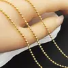 Corrente de Aço Inoxidável Aço Titânio Que Não Desbota Eletrodepositada em Forno 18K Corrente de Ouro Real Fabricação Pulseira Colar Acessórios DIY