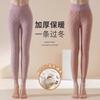 Leggings Térmicos de Lana Extra Gruesos de Invierno a Prueba de Frío del Noreste de Cintura Alta Alta Elasticidad Ajustados Forrados de Polar Engrosados Pantalones Interiores de Algodón para Mujer