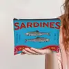 Bolsa de Maquiagem de Lona Estampada Mais Vendida Transfronteiriça Feminina Moda Zíper Estojo para Lápis Estudante Armazenamento de Papelaria Bolsa de Mão Atacado