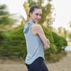 Chaleco de secado rápido para hombre, estilo europeo y americano, para deportes al aire libre, correr, fitness, transpirable, con capucha