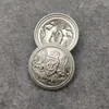 Botões Pequenos de Metal Dourados Redondos Versáteis Coroa Estilo Britânico Botões para Terno Outwear Jaqueta Camisa Masculino e Feminino