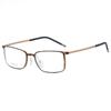 Montura de gafas de titanio puro cuadrada miopía gafas lisas montura de gafas ultraligera hombres y mujeres gafas TR90 fábrica venta al por mayor 2884