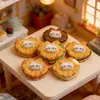 Galletas Sándwich con Forma de Gato, Pan Realista, Pastel Fundente, Juguetes de Comida en Miniatura, Llavero DIY, Pasador, Accesorios de Resina