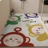 Tapete Antiderrapante para Banheiro com Laços de Seda para Chuveiro, Adequado para Idosos e Crianças, Tapete Antiderrapante para Piso de Banheiro e Vaso Sanitário