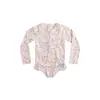 Traje de baño nuevo estilo para niñas, de una pieza con mangas largas, protector solar, secado rápido, traje de baño de alta apariencia para niños y niñas, traje de baño para bebés Clase A