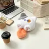 Colgante de Muñeca Gato con Cola de Dibujos Animados Personalizado Accesorios de Broche de Juguete de Peluche para Ropa Accesorios de Tela Rellenos de Algodón Colgante