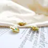 Atacado vestido listrado ponto de costura terno fivela de pérola fivela de óleo liga acessórios de vestuário mão metal casaco de lã casaco