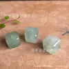 Ágata Cubo Espaciadores Accesorios DIY Seda Dorada Jade Flor de Durazno Pulsera Jade DIY Hecho a Mano con Cuentas Flor de Durazno