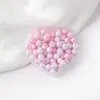 Ponto 10mm Creme Cor Sólida Ab Furo Reto Contas Redondas Contas Espaçadoras DIY Corrente para Celular Pulseira Material para Miçangas Acessórios de Joias