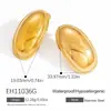 Pendientes de Acero Inoxidable Transfronterizos, Estilo de Moda, Pendientes Sencillos de Triángulo de Amor de Nicho, Pendientes Versátiles para el Día a Día