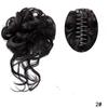 Peruca de bola falsa grampo de cabelo feminino anel de cabelo de barba longa peruca fofa para coque bolsa de peruca cabeça de trás anel de peruca de flor de botão de barba de dragão