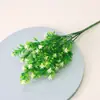 Venta al por mayor del fabricante Césped de Milán Flores de Plástico Decoración del Hogar Ramos de Flores Artificiales Plantas Flores Falsas Plantas Verdes Plantas Acuáticas Gypsophila